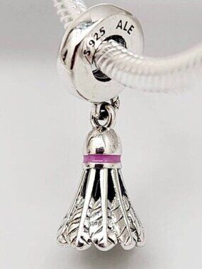 Pandora Badminton Birdie Dangle Charm Pandora Sport Bracelets